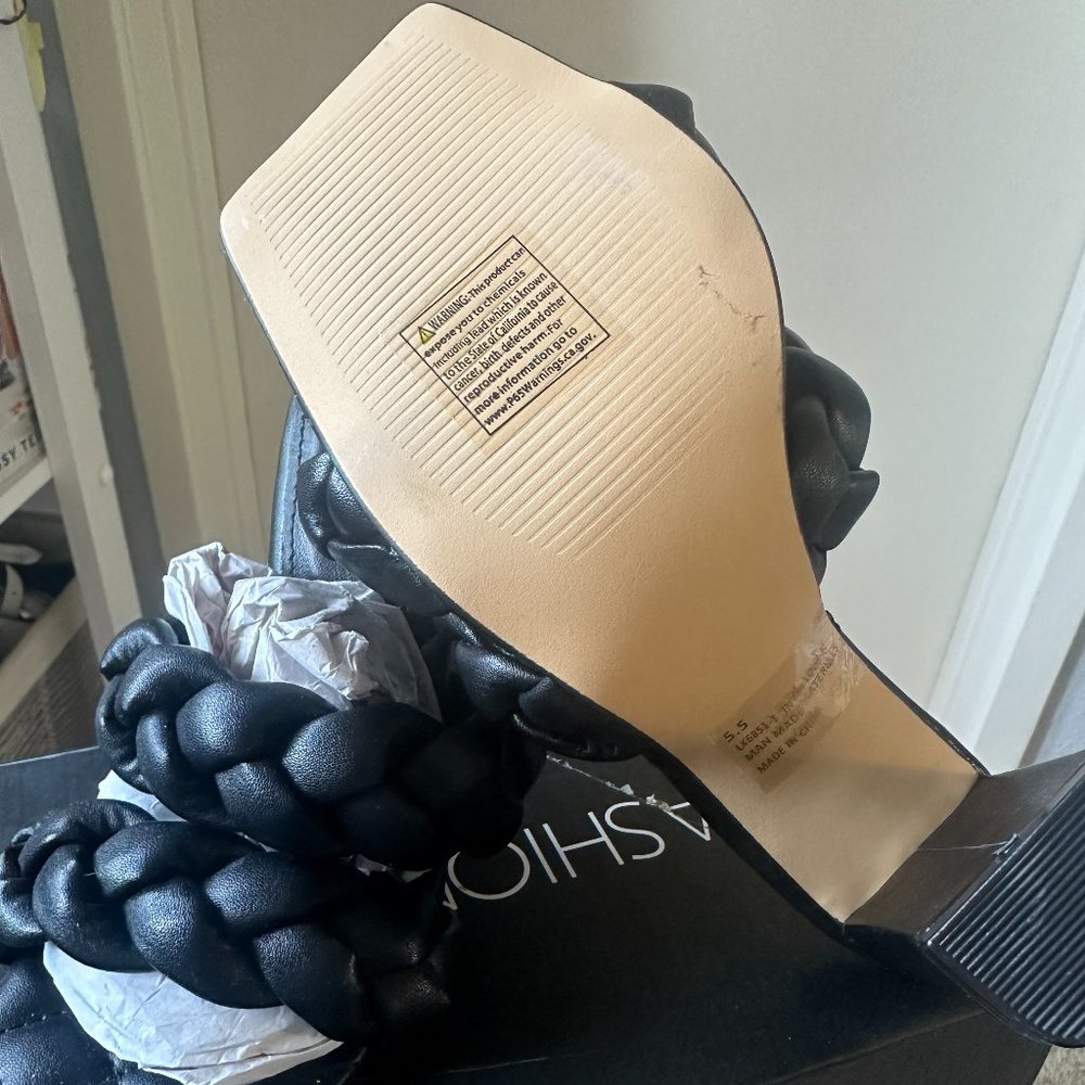NEW - Sunday Brunch Heeled Sandals - Black sz. 5.5 - Picture 7 of 13